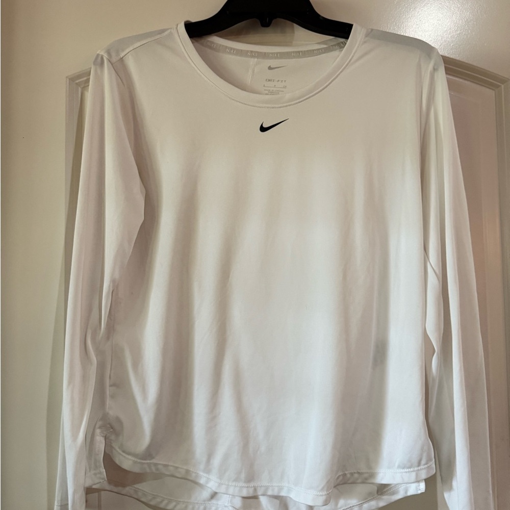 Nike Dri-FIT White Crew Neck Shirt